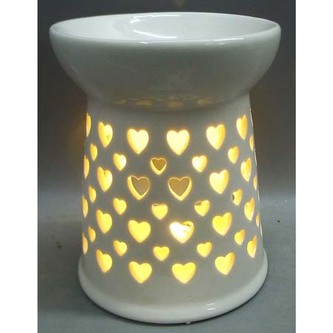 Aroma lampa, porcelánová. Bílá barva.