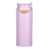 Váza kovová, světle fialová barva.