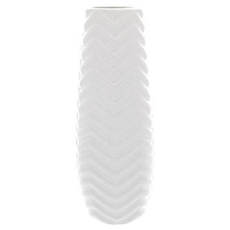 Váza keramická, bílá