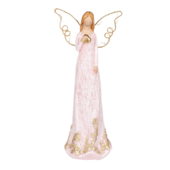 Anděl se svítícími křídly, polyresin.