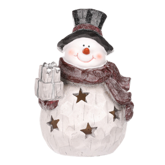 Sněhulák polyresinový s LED světlem.