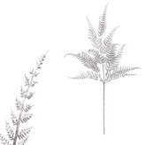 Kapradí, barva stříbrná matná.