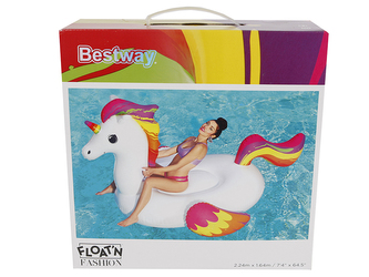 Jednorožec XXL nafukovací 224x164cm v krabičce