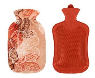 THERMOFOR - 201 oranžový květ - 21x29 cm ( povlak na gumičku mikroflanel )