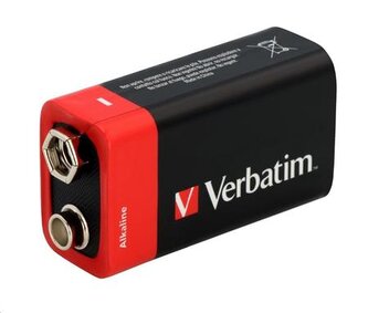Baterie, 9V, 1 ks, VERBATIM "Premium"