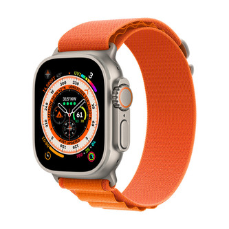 Apple Watch 49mm oranžový alpský tah - S