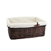 Zásuvka hnědá s látkou střední P1363/S