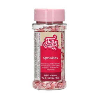 Cukrové zdobení mini srdíčka 60g - FunCakes