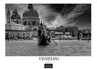 Venedig schwarz-weiss 2023 Format L 55x42cm