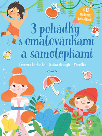 3 pohádky s omalovánkami a samolepkami