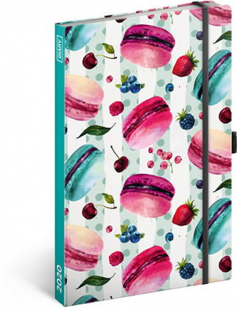 Diář 2020 - Makrónky - týdenní, 13 × 21 cm