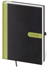 Diář 2020 - Bora/týdenní A5/černo/zelená