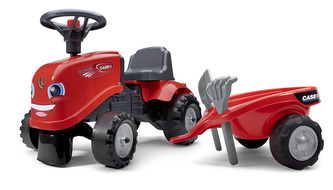 Odstrkovadlo - traktor Case IH Ride - on červený s volantem Odstrkovadlo - traktor Case IH Ride - on červený s volantem