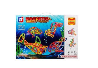 Magnetická stavebnice - Magnetic sheet 88 dílků
