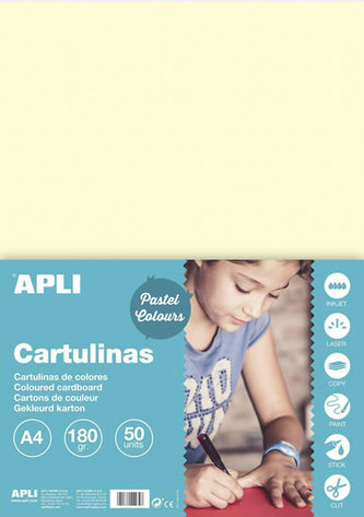 Barevný papír A4 170 g - béžový  50 ks