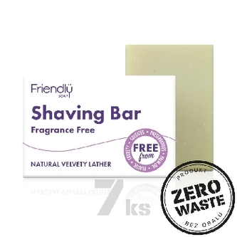 Friendly Soap přírodní mýdlo na holení bez vůně 7ks zero waste balení