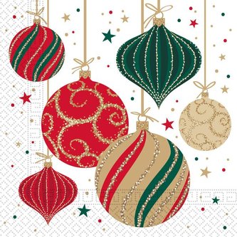 UBROUSKY VÁNOČNÍ KOULE 3VRSTVÉ 33X33CM