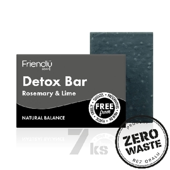 Friendly Soap přírodní mýdlo detoxikační rozmarýn a limeta 7ks zero waste balení