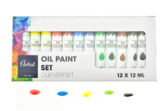 Olejové barvy 12 x 12 ml