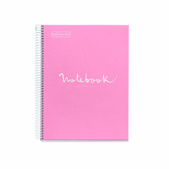 MIQUELRIUS poznámkový blok Emotions, A4, 80 listů, 90g, linkovaný, karton, růžový