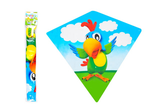 Létací drak 68 x 73 cm papoušek