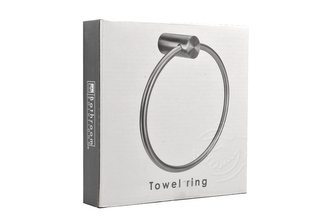Kruhový držák ručníků z nerezové oceli v krabičce (15cm)