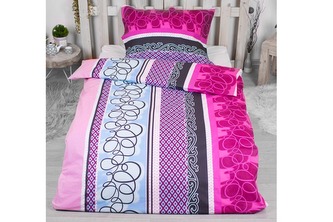 Luxusní RANFORCE Bavlněné povlečení 140x200+70x90 - Purple spin