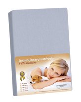 Jersey s elastanem - světle šedá - 140x200 cm