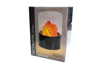 Dekorativní lampička oheň ve skle