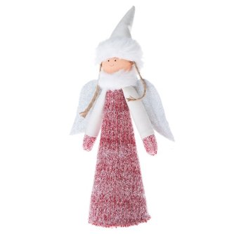 Textilní anděl s LED světlem, 0/24