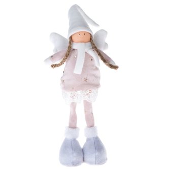 Textilní anděl s LED světlem, 0/24