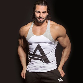 Aesthetix Era pánské tílko Stringer Carbon White L Bílá