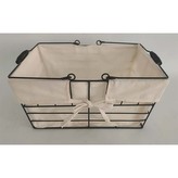 Koš kovový, s látkou.