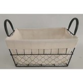 Koš kovový, s látkou.