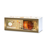 Fytopharma Dárková kazeta s vánočním čajem 20 x 2 g a medem 250 g