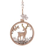 Dřevěná závěsná dekorace, 24/288