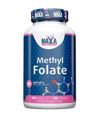 Haya Labs Methyl Folate - Kyselina listová 400mcg 120tbl
