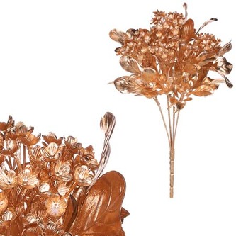 Kytice kvetoucí, barva zlatá matná.