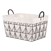 Koš kovový, s látkou.