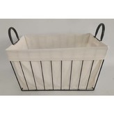 Koš kovový, s látkou.