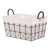 Koš kovový, s látkou.