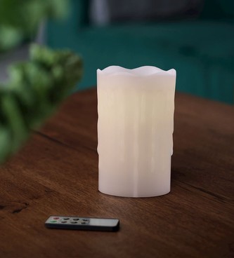 Dekorativní LED svíčka CANDELE 12,5 cm x O 8 cm