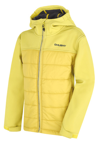 Dětská softshell plněná bunda Swany K lime green - 122