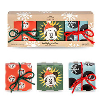 Mad Beauty Dárková sada Mickey Jingle All The Way Bath Fizzer Trio Square child