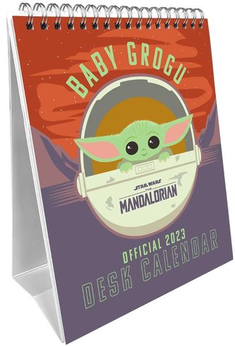 Stolní kalendář 2023 Star Wars|The Mandalorian: Baby Yoda (15 x 19 cm)