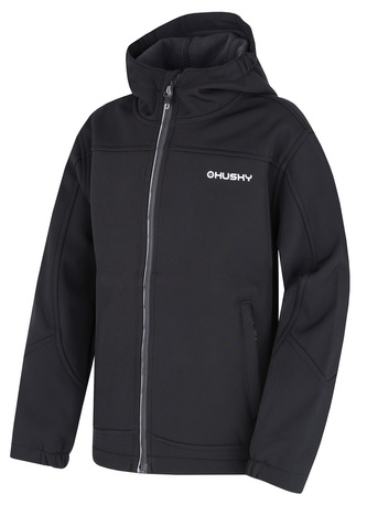 Dětská softshell bunda Simbo K black - 134