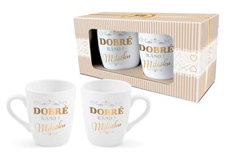Hrnek 2 ks, Dobré ráno! Miláčku, 300 ml Hrnek 2 ks, Dobré ráno! Miláčku, 300 ml