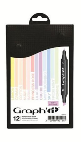 Graph´it Set alkoholových popisovačů, 12ks – Soft