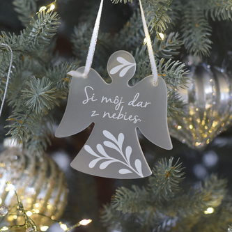 Vánoční anděl na stromeček - Si môj dar z nebies. SK