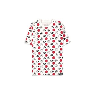 Tričko Naruto Shippuden - All-Over Print bílé M